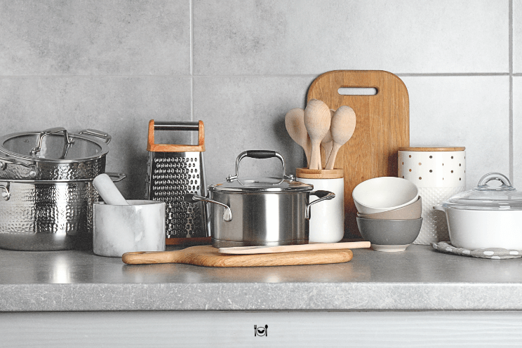 Cozinha equipada com utensílios modernos para agilidade no preparo das refeições.